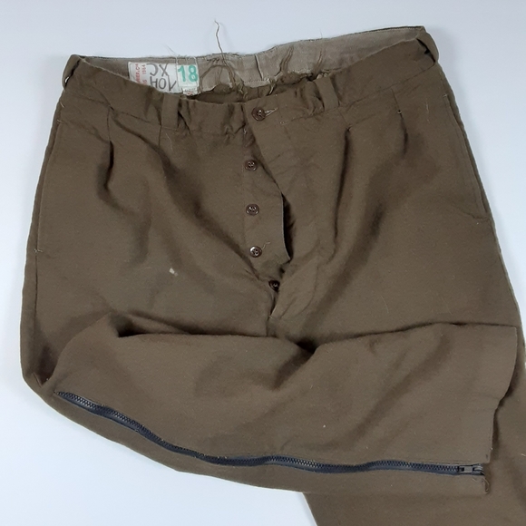 Vtg J Veyrier Paris 1964 Military Pants 34x26 - Picture 6 of 7